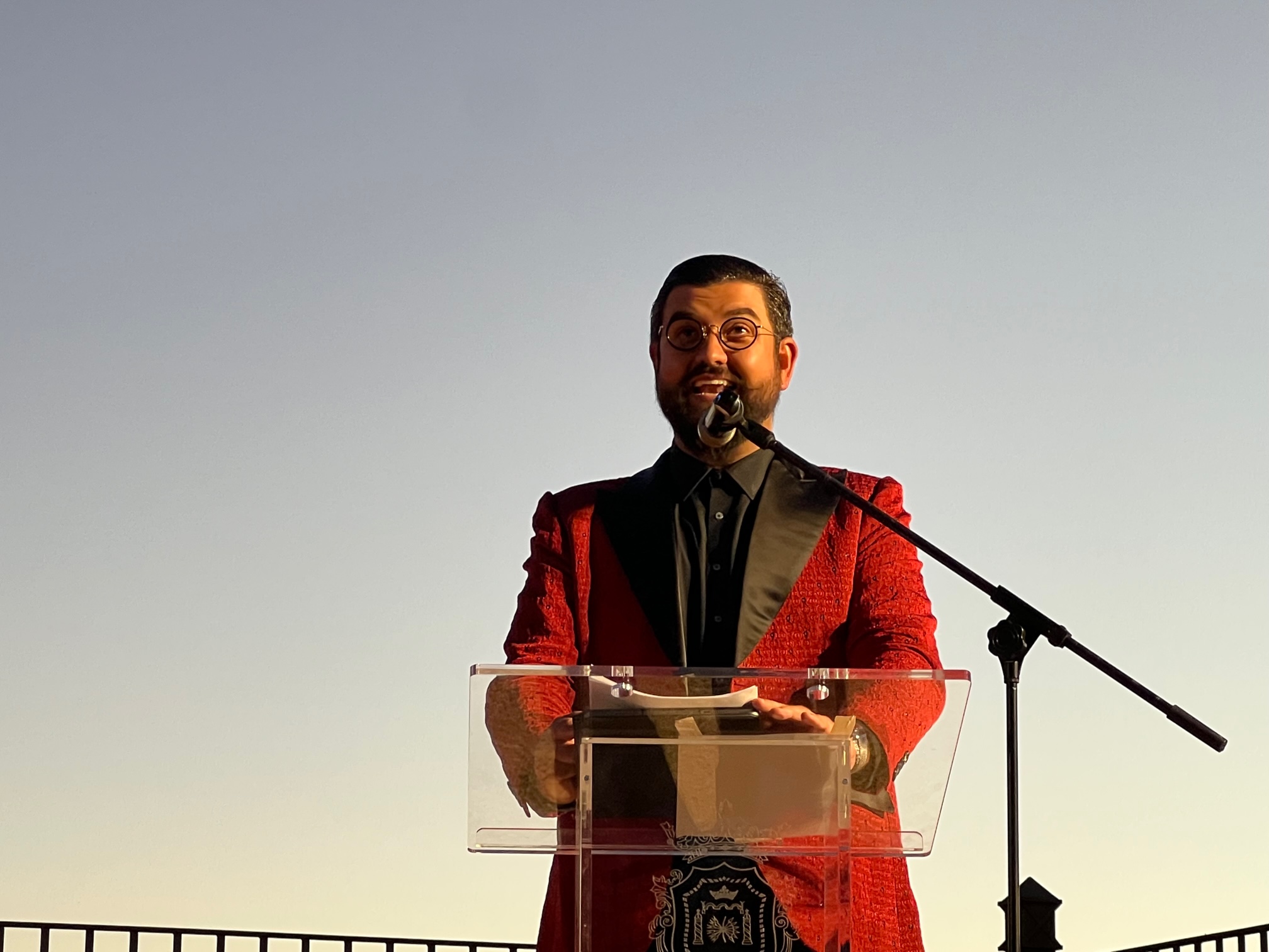 El Humorista manu Sánchez ofreció un magnífico pregón de feria.