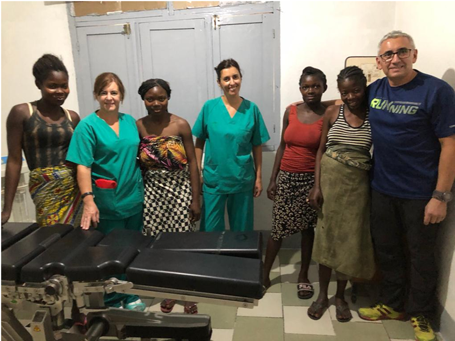 Algunos de los profesionales sanitarios rondeños en el Congo.