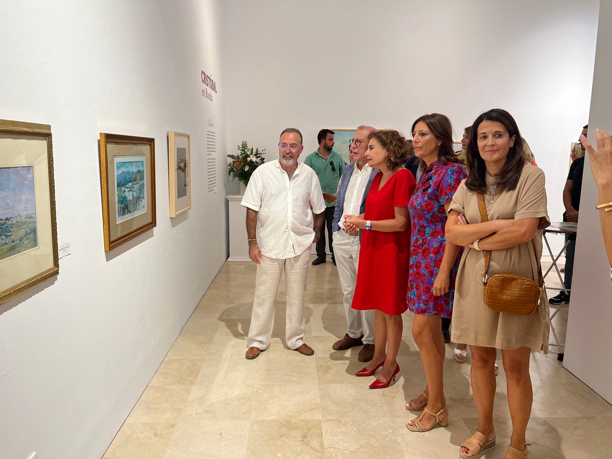 La exposición se ha inaugurado hoy con la presencia de la alcaldesa y la ministra de Hacienda.