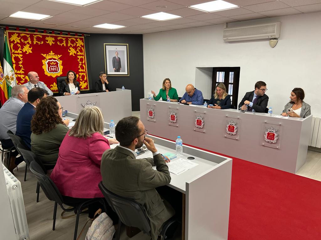 Un momento de la sesión plenaria celebrada esta mañana en el Ayuntamiento.