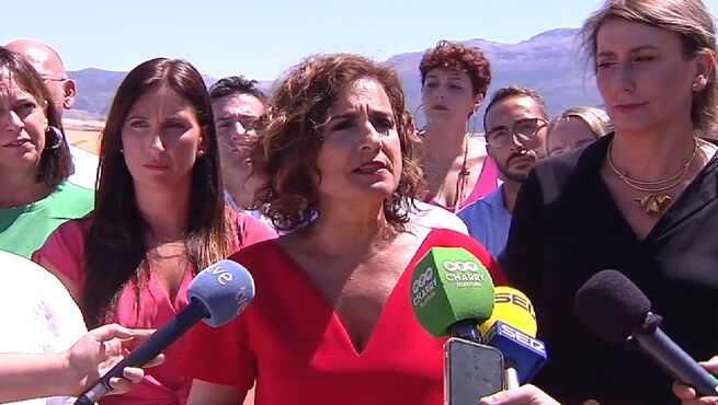 La ministra de Hacienda, María Jesús Monteo, durante su reciente visita a Ronda.