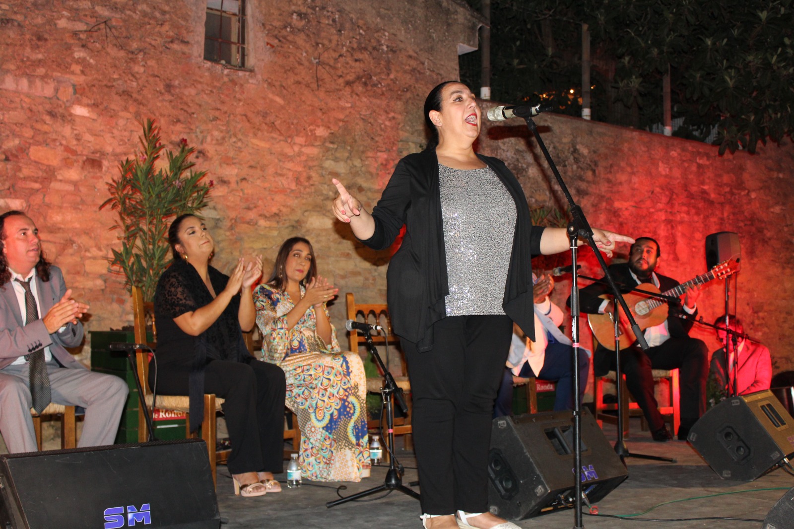 Rosi Orillo durante una de sus últimas actuaciones en el Festival de Cante de Ronda.