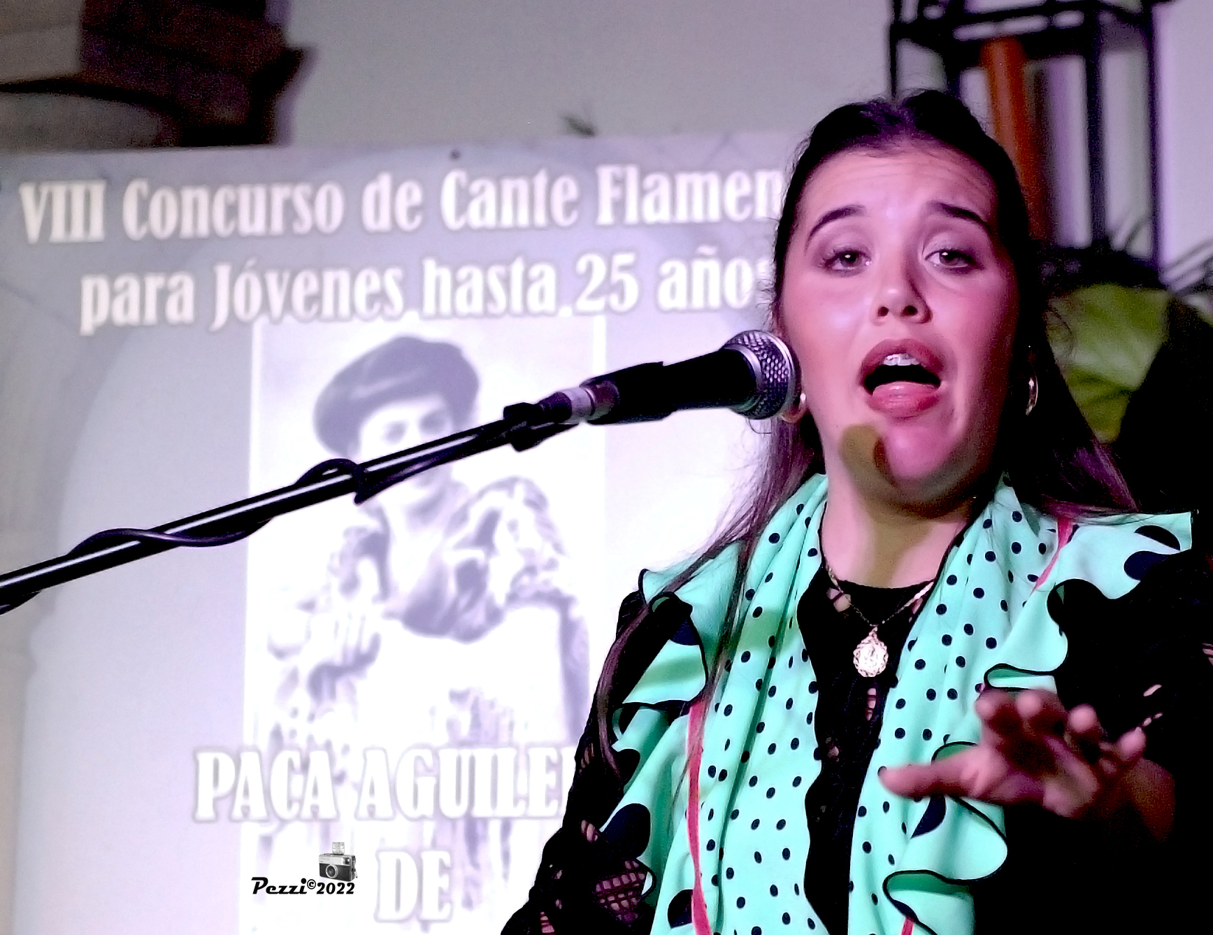 Un momento de la actuación de Carmen Carmona Lara.