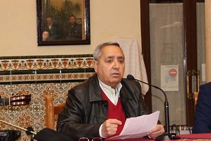 El sacerdote Francisco Jiménez en un acto público en el que intervino. Foto Archivo Diario Ronda.