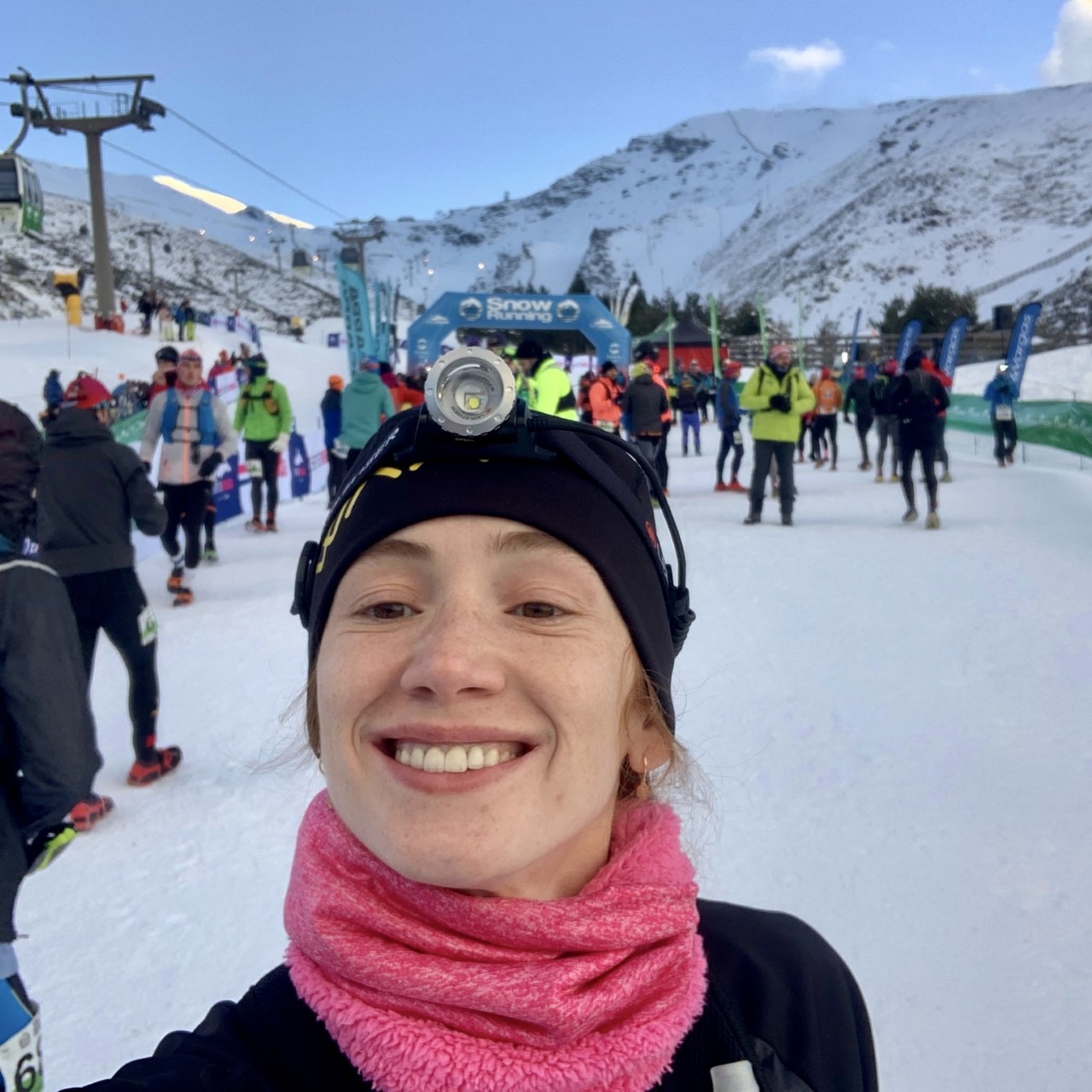 La rondeña quedó segunda en la carrera disputada por la nieve.