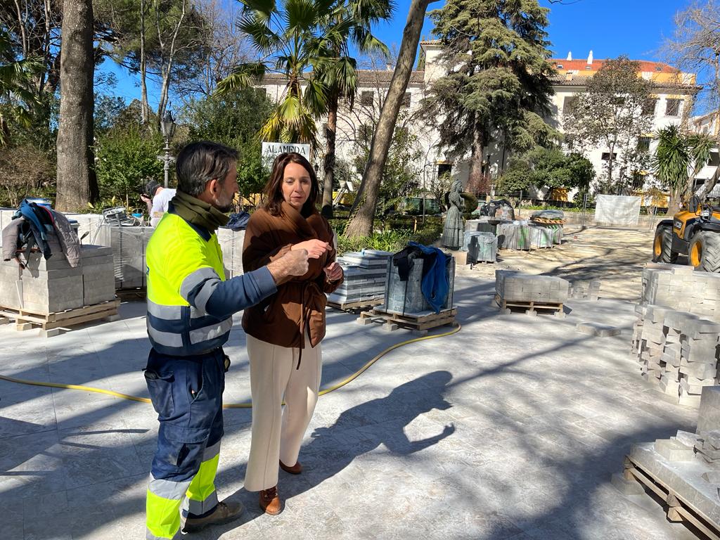 Las obras de remodelación de la Alameda estarán terminadas para abril