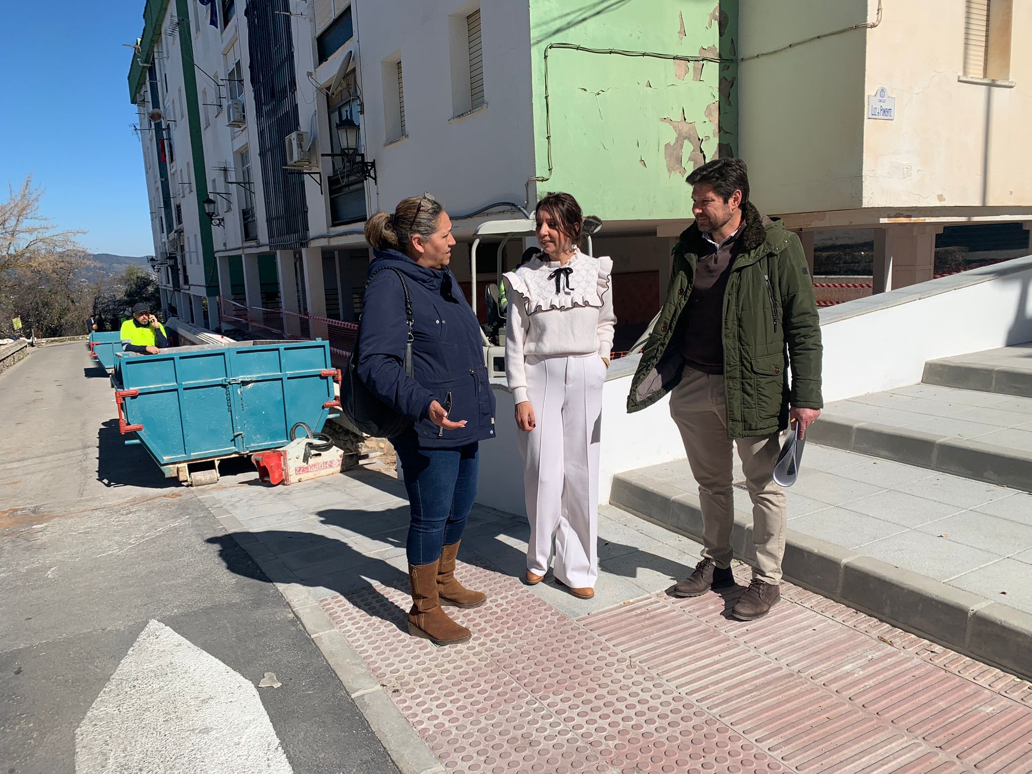 Las obras se han iniciado en estos días en la barriada de El Fuerte.