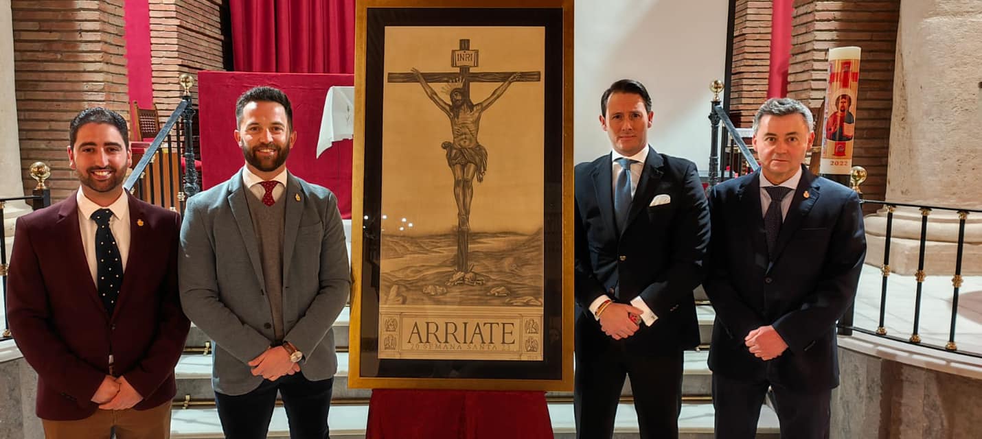 Arriate presenta su cartel de la Semana Santa de 2023 que está dedicado al Cristo de la Sangre