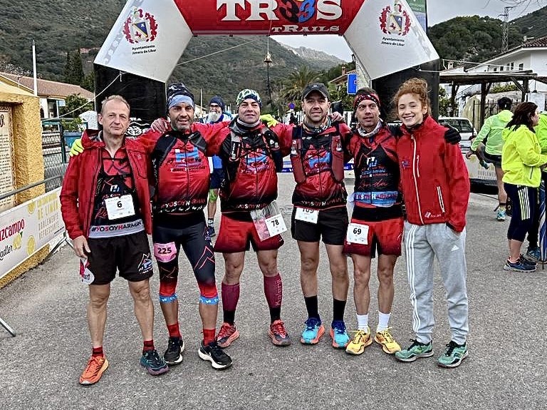 Corredores rondeños en la prueba de Jimera de Líbar.