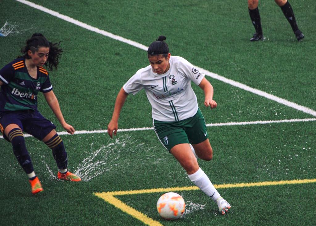 Carmen durante uno de los partidos disputados con la Selección Andaluza Femenina.