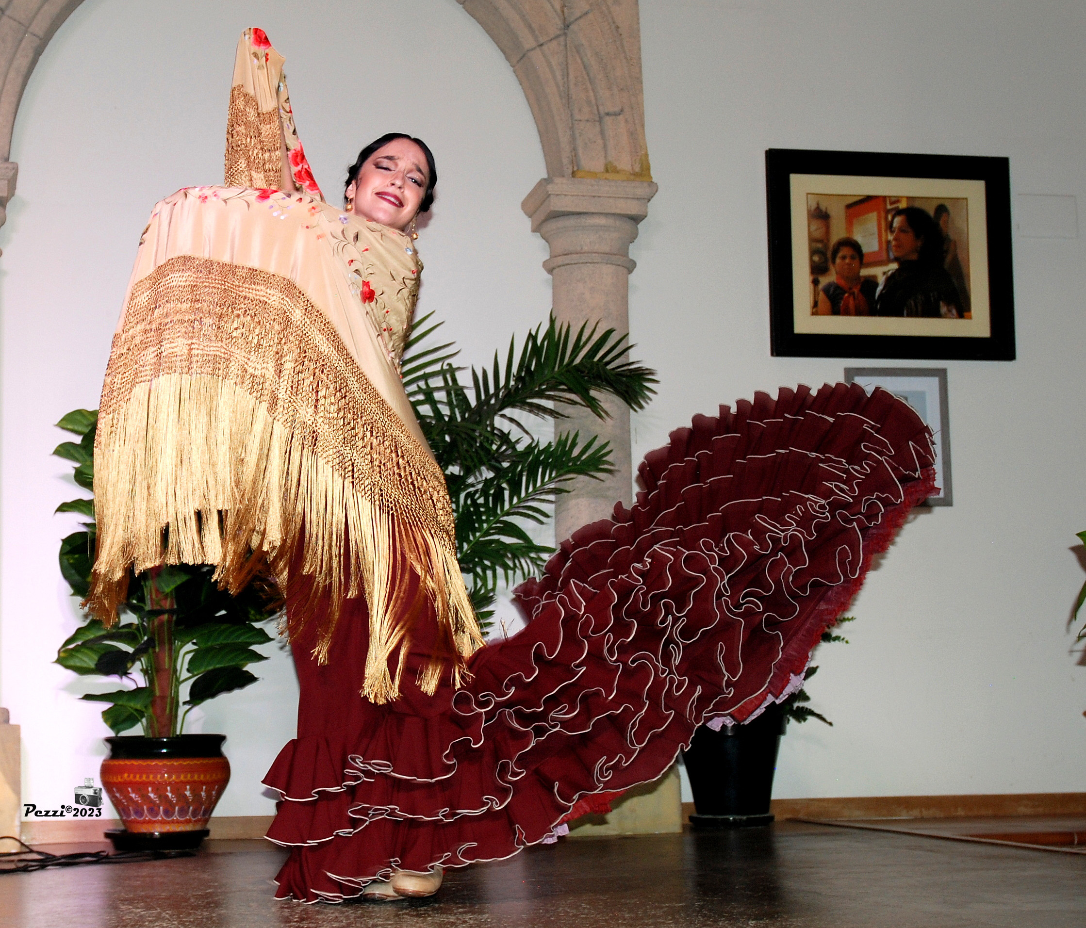 La bailaora Isabel Alarcón durante el certamen de 2023. Foto Pezzi.