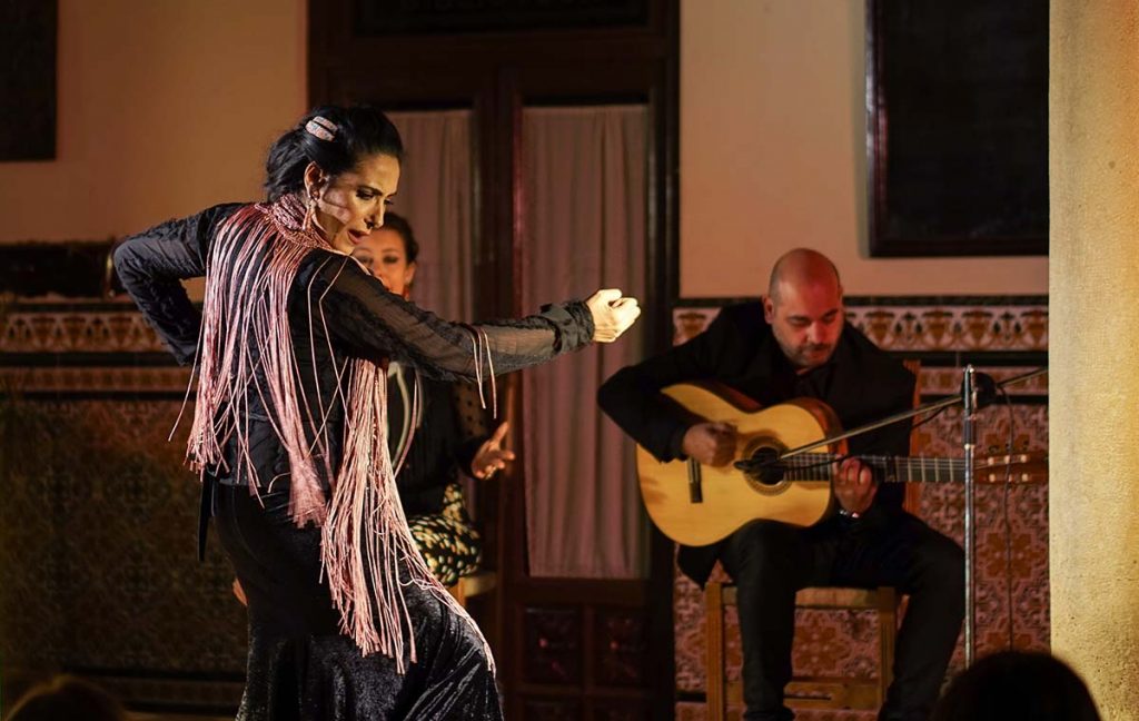 La bailaora rondeña Rocío Romero en una de sus actuaciones.