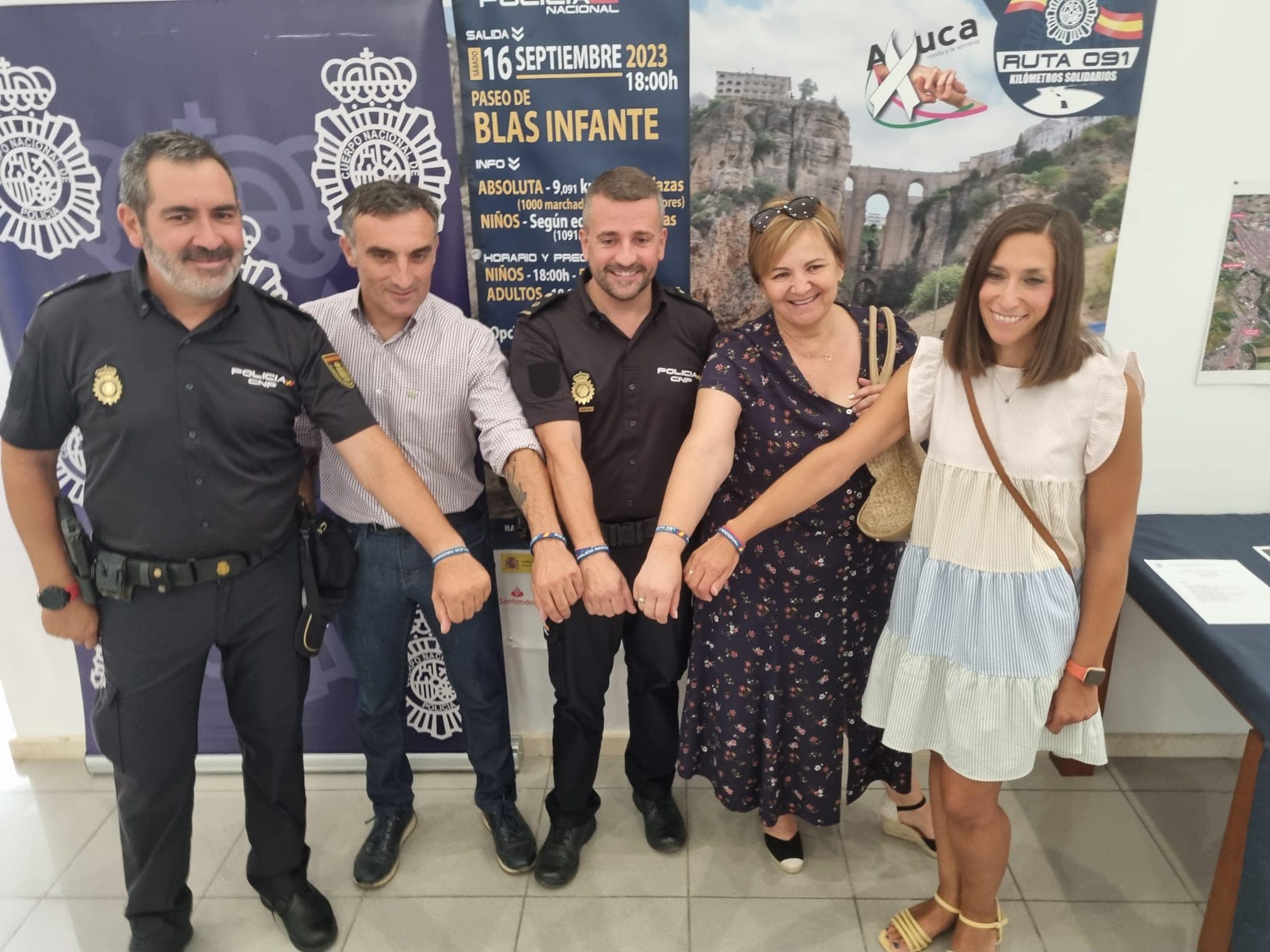 La Policía Nacional presenta en Ronda la primera edición de la carrera solidaria ‘Ruta 091′
