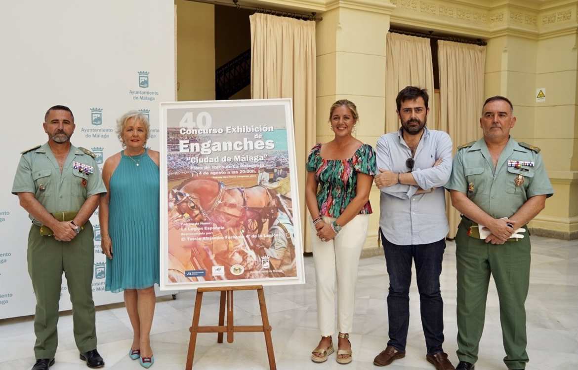La Legión de Ronda apadrina este año el Concurso-Exhibición de Enganches de Málaga