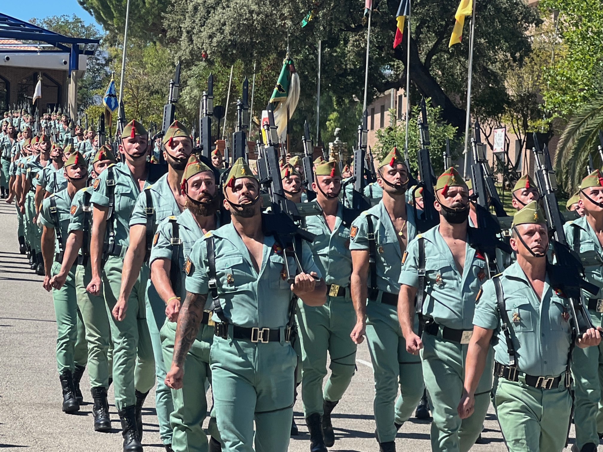 El Tercio Alejandro Farnesio 4º de la Legión celebra el día de la patrona de Infantería, la Inmaculada Concepción