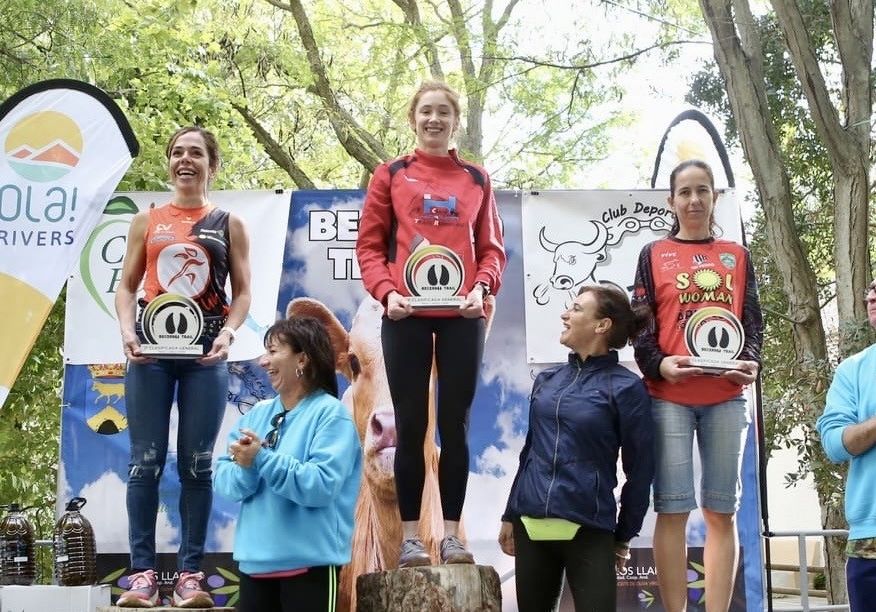 Isabel Acebedo quedó la primera en Cuevas del Becerro.