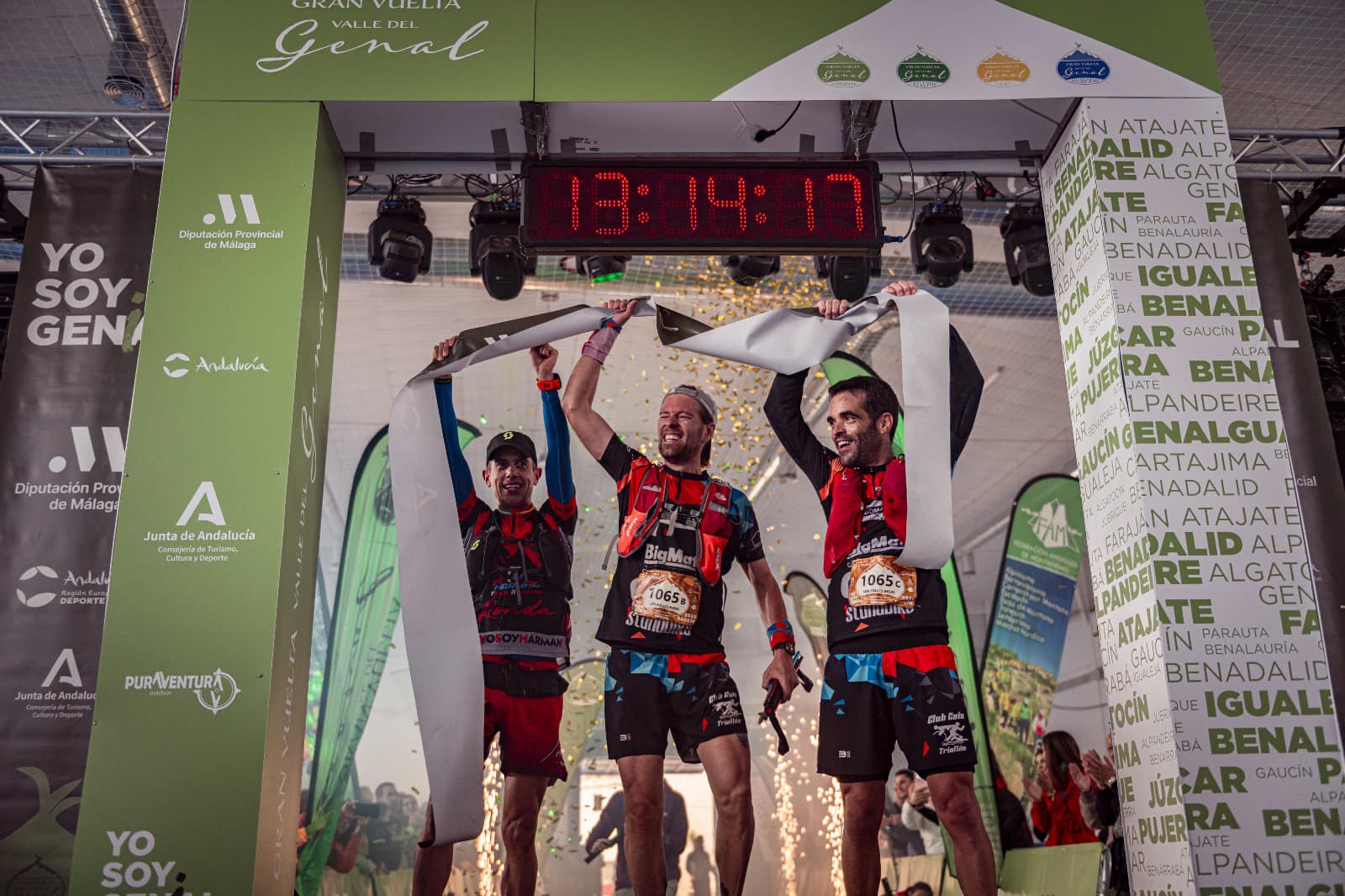 Él equipo de relevos quedó primero en la Gran Vuelta del Valle del Genal.