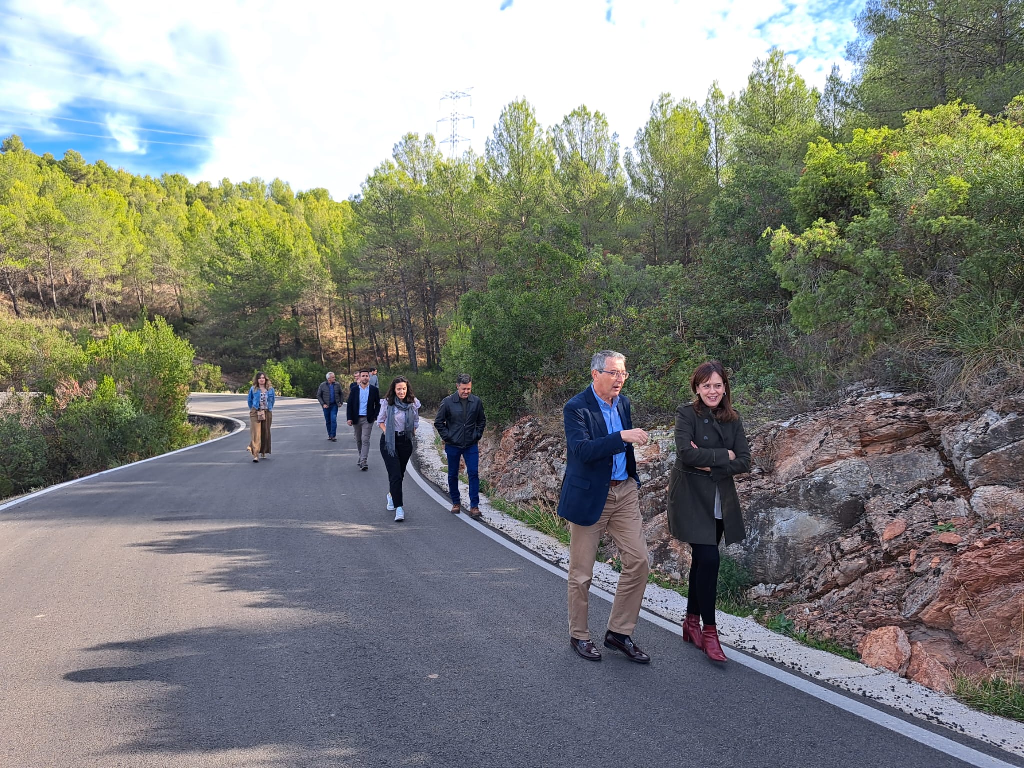 La Diputación finaliza la mejora de la carretera MA-5401 El Burgo-Casarabonela con una inversión de 2,7 millones de euros