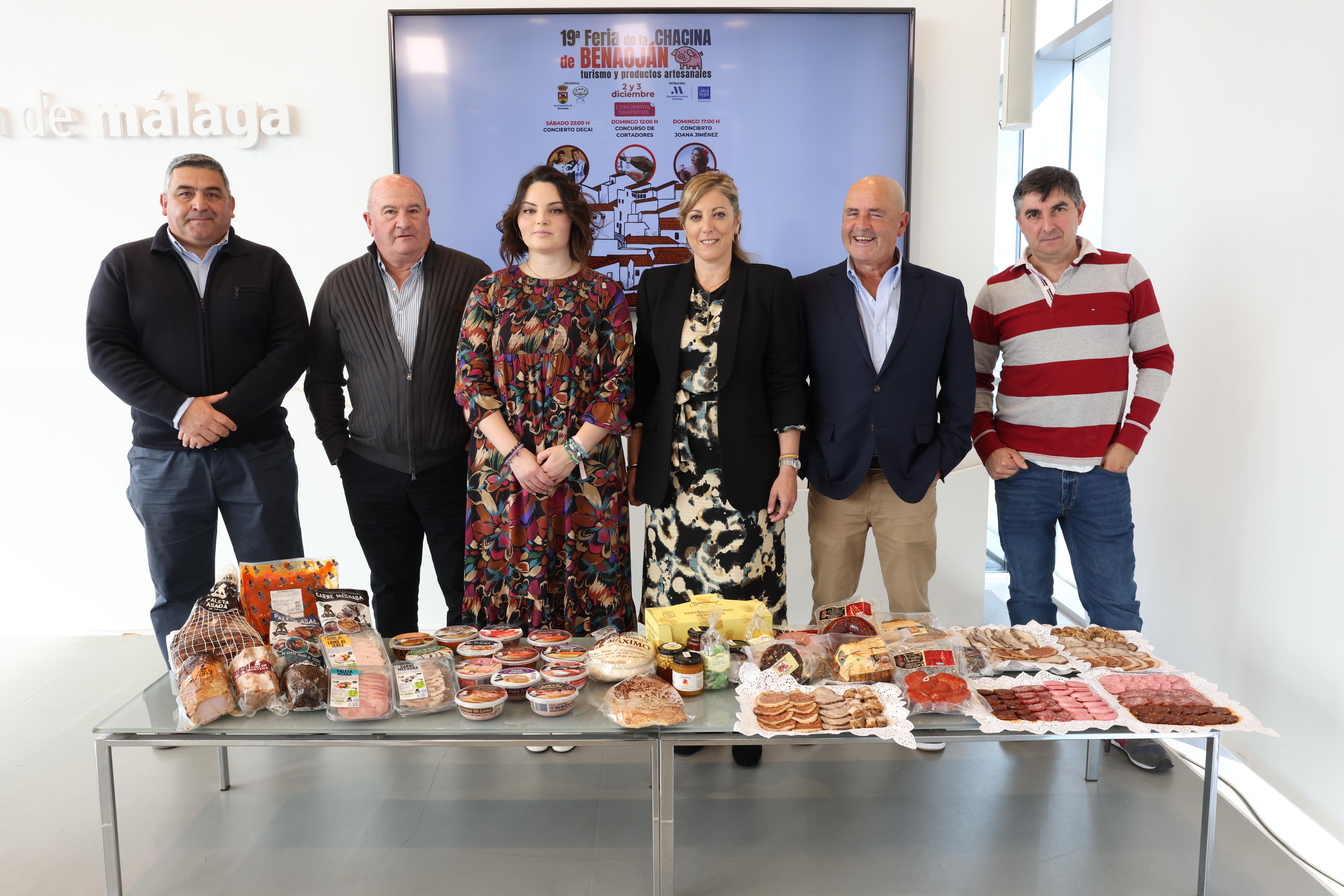 La Feria de la Chacina de Benaoján se ha presentado hoy en la Diputación de Málaga.