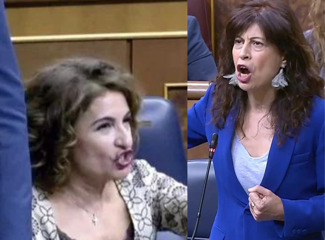 Las ministras Montero y Redondo en una reciente sesión del Congreso de los Diputados.