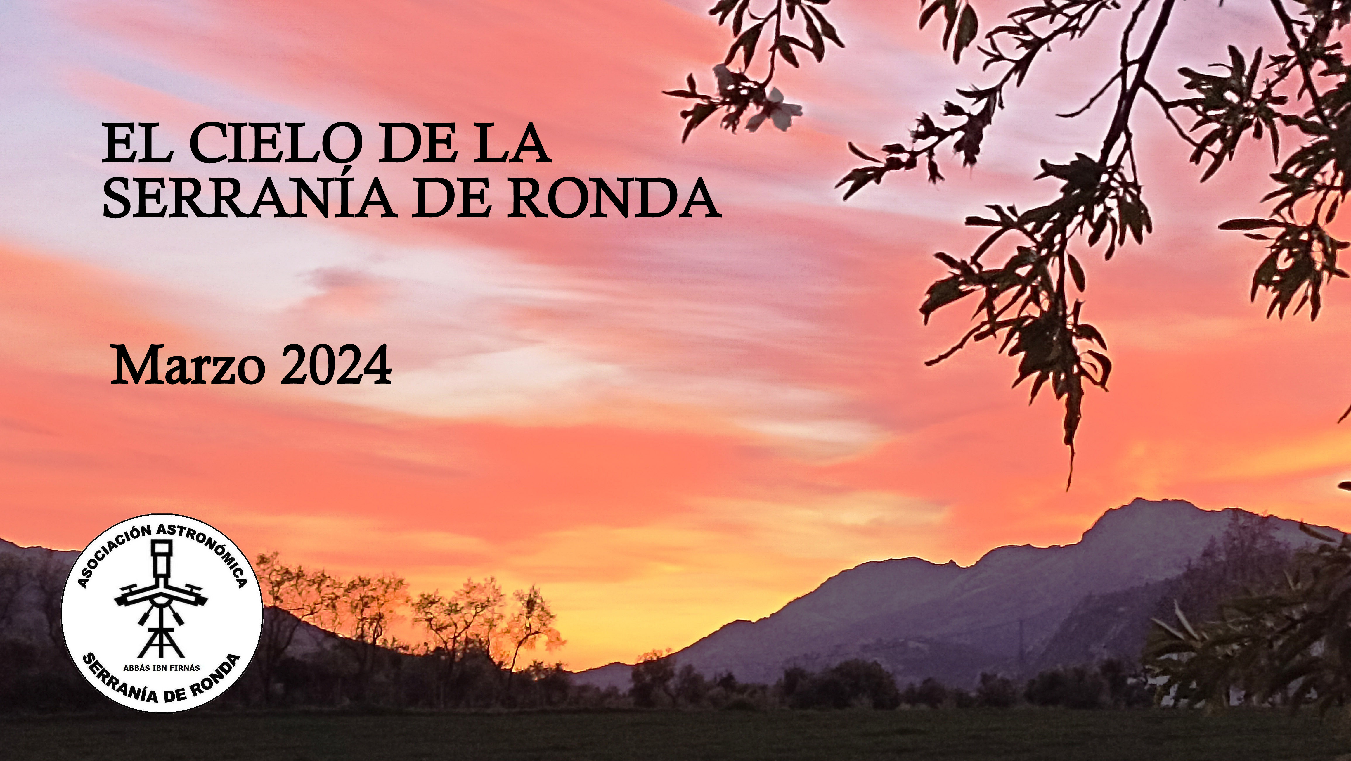 Imagen del cielo de Ronda en el mes de marzo. Foto: Rafael Muñoz Muñoz.