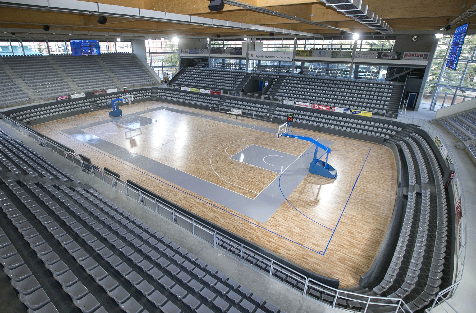 Imagen del recientemente construido Palacio de Deportes de Palencia, que cuenta con casi 5.000 asientos.