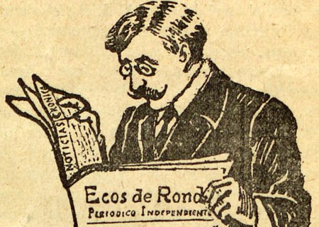 Ilustración de Ecos de Ronda, un periódico de principios del siglo XX.