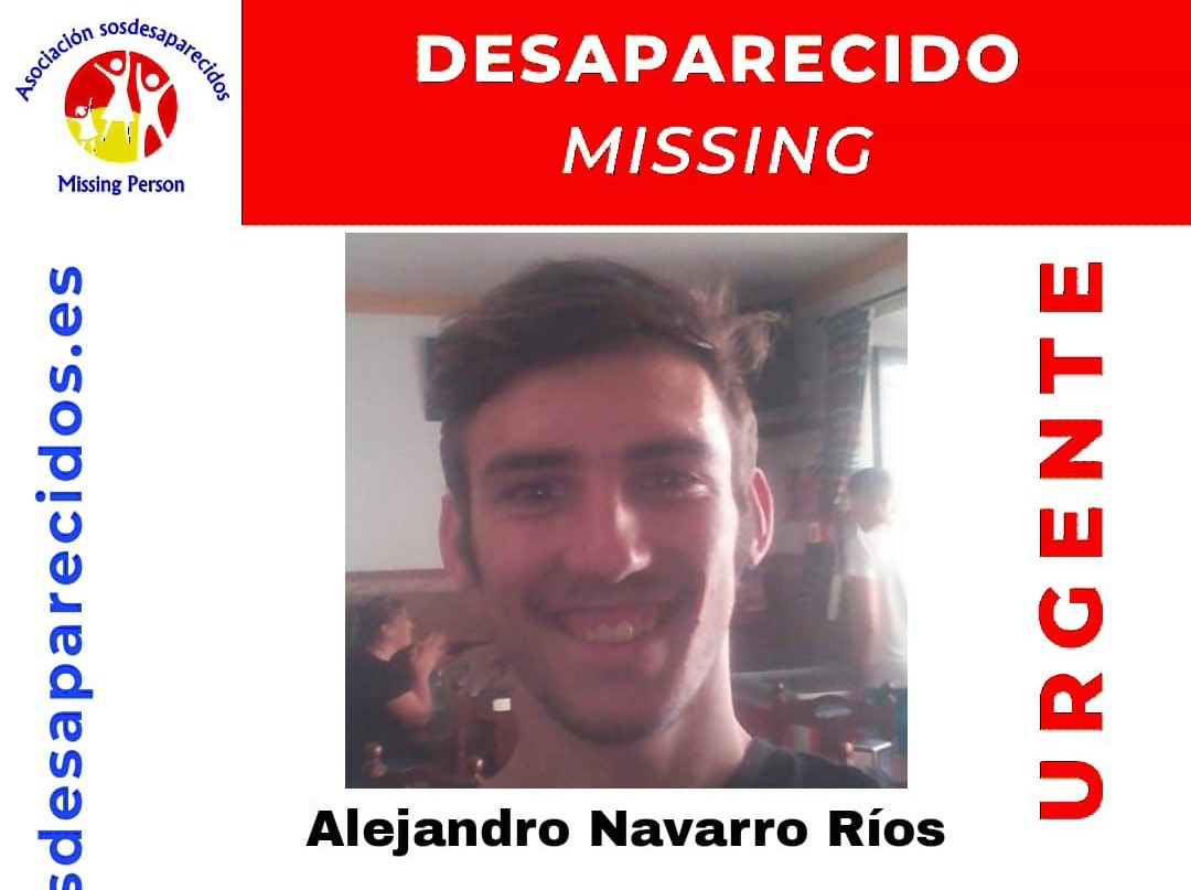 Imagen difundida del joven rondeño Alejandro Navas Ríos.