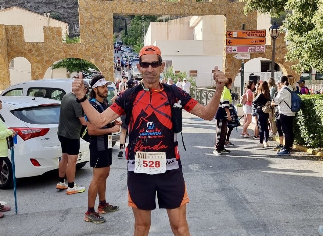 Fede Sáez en la carrera de Almería.
