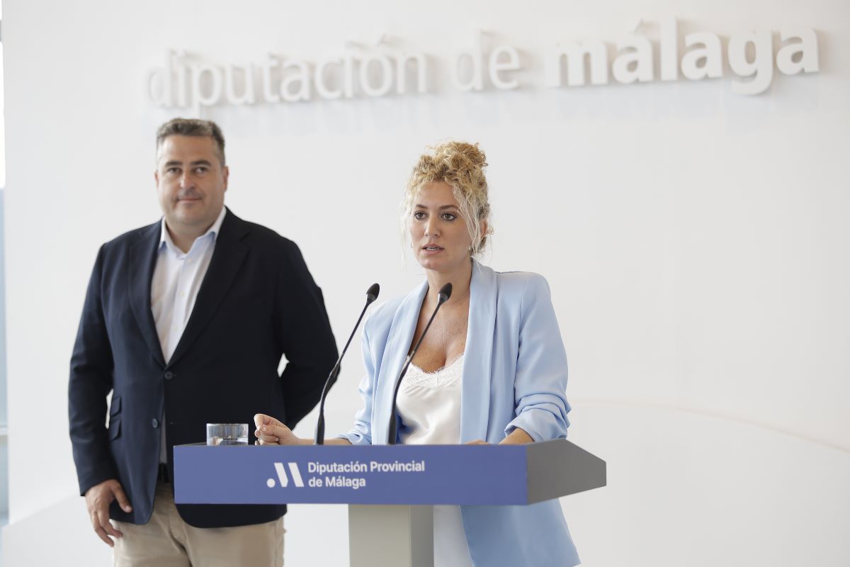 La diputada de Empleo y Formación, María del Carmen Márquez, en la rueda de prensa.