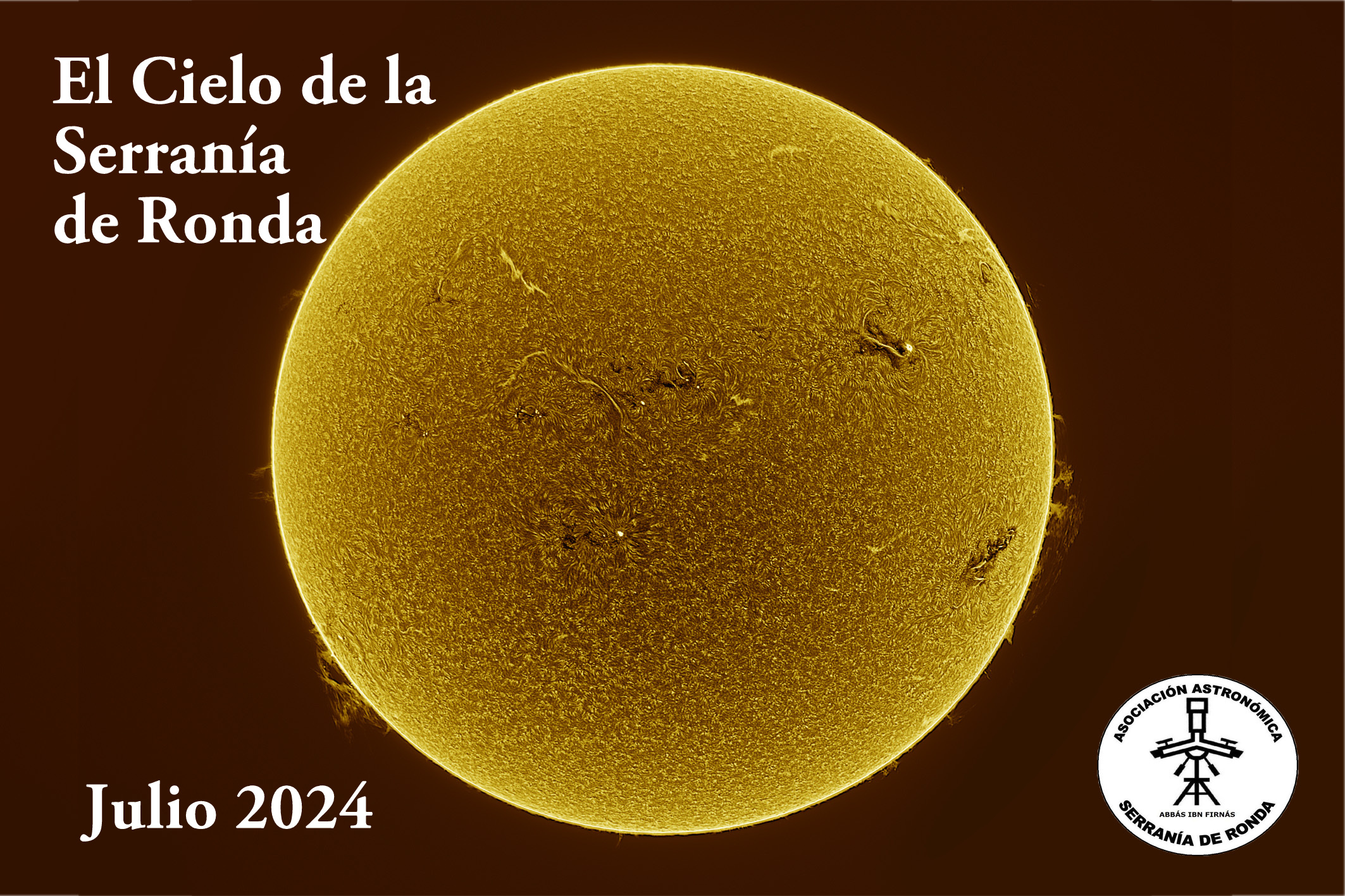 Impresionante imagen del Sol tomada por Jesús Arcéiz García.