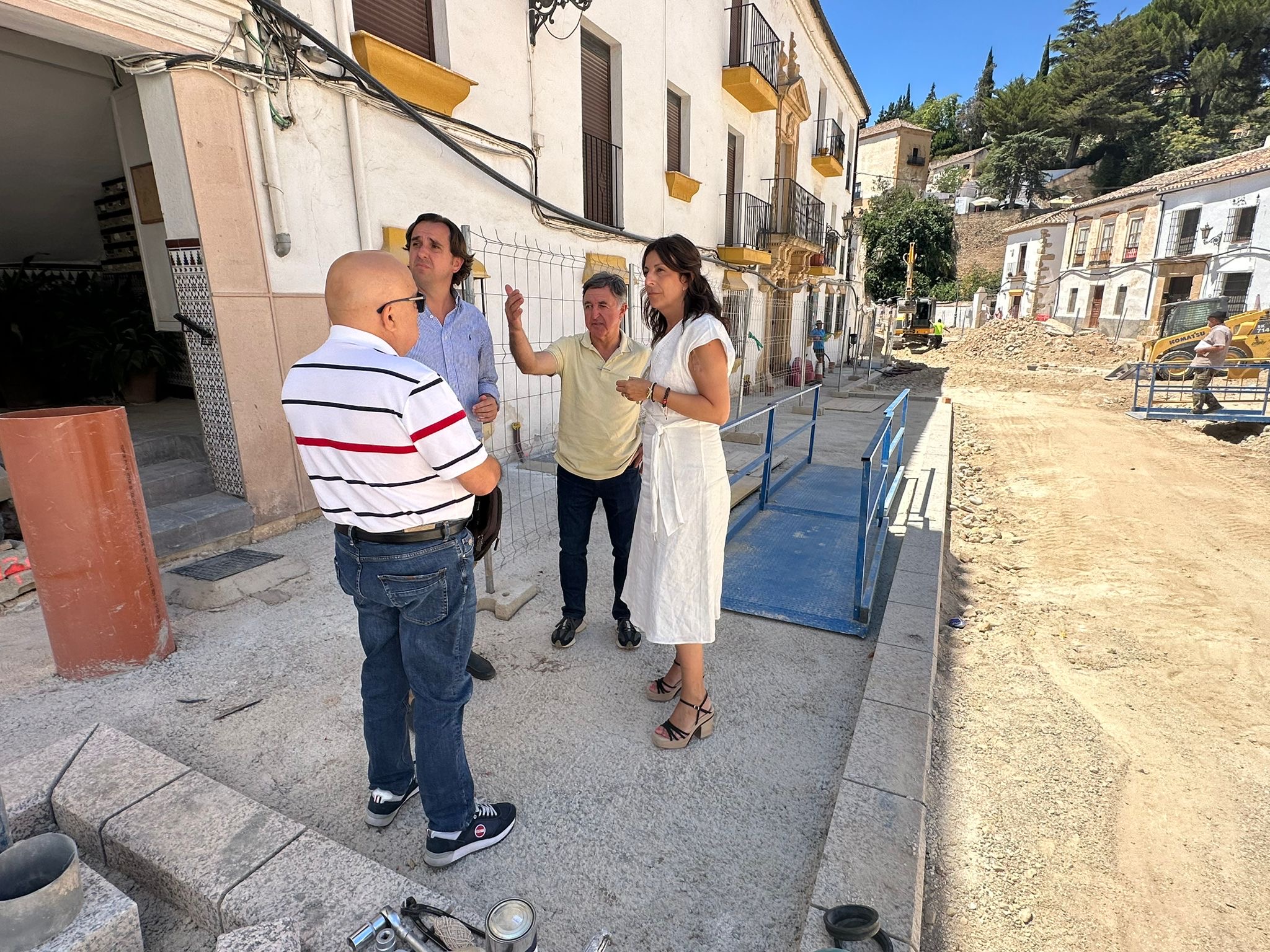 Los trabajos de la calle Real están ya muy adelantados.