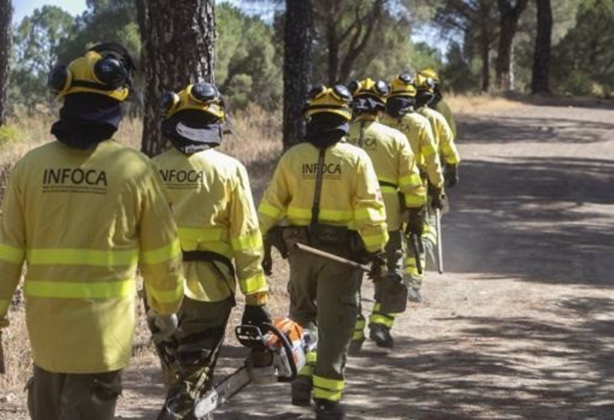 El Infoca da por extinguido el incendio forestal declarado en el Cortijo Majaco de Ronda