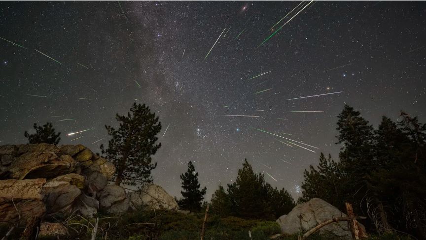 Imaagen de Las Perseidas. (NASA/P. Dyches).