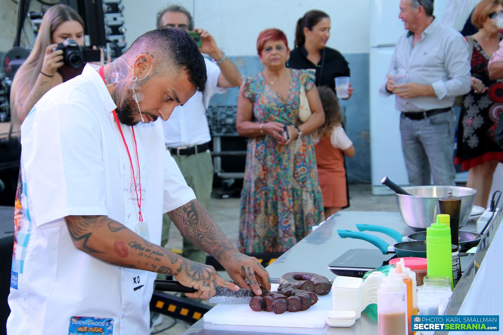 Uno de los momentos del encuentro de gastronomía vivido en Gaucín en 2023. Foto: Karl Smallman.