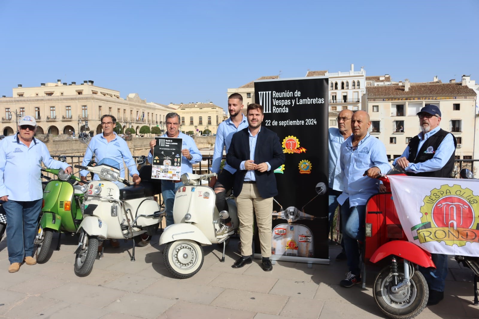 La VIII edición de la Concentración de Vespas y Lambrettas traerá el domingo más de 200 motos a Ronda