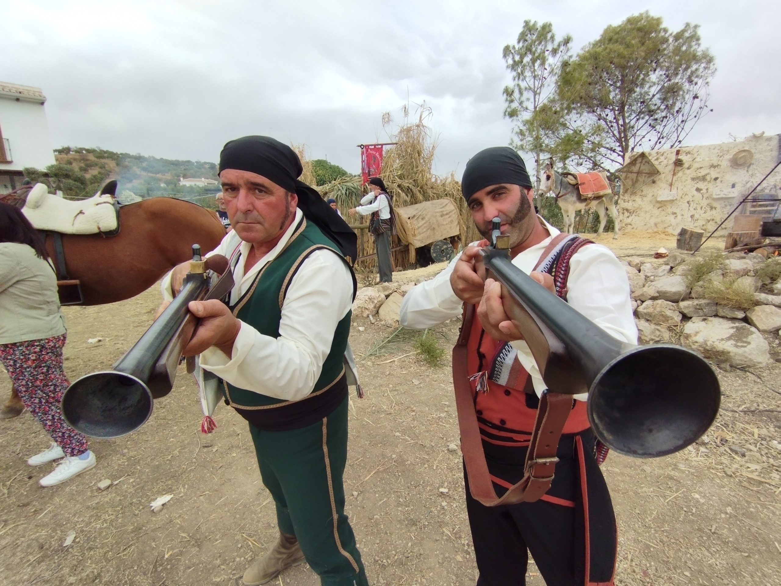 Imagen de uno de los momentos de esta representación histórica de El Burgo.