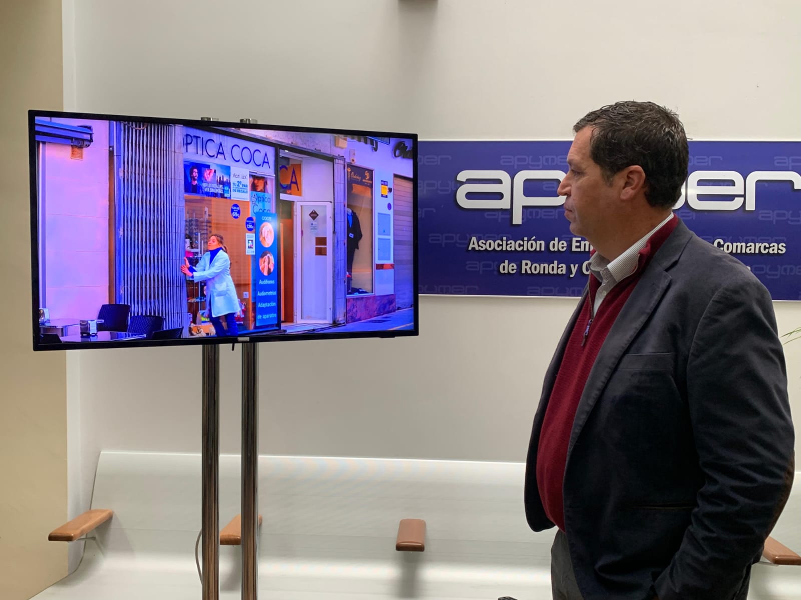El secretario de Apymer, Antonio Palma, ha presentado la campaña comercial navideña.