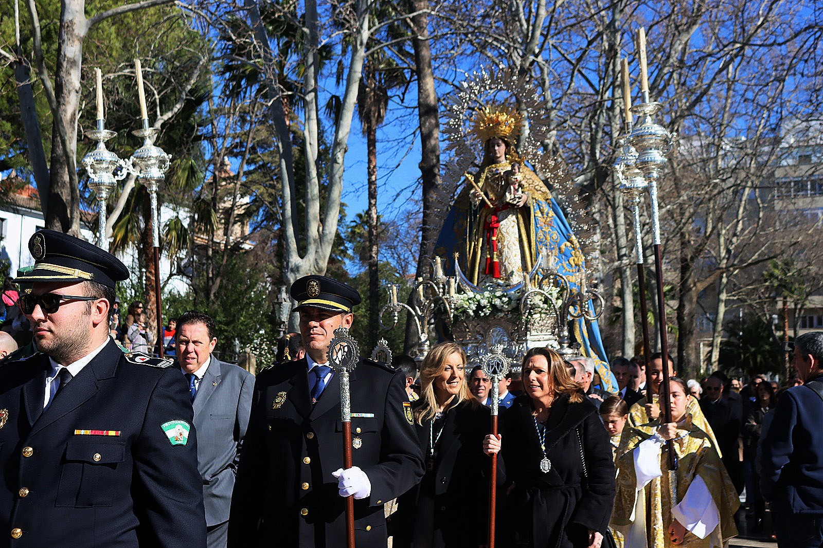 La Patrona, la Virgen de la Paz, regresa a su santuario tras la tradicional novena
