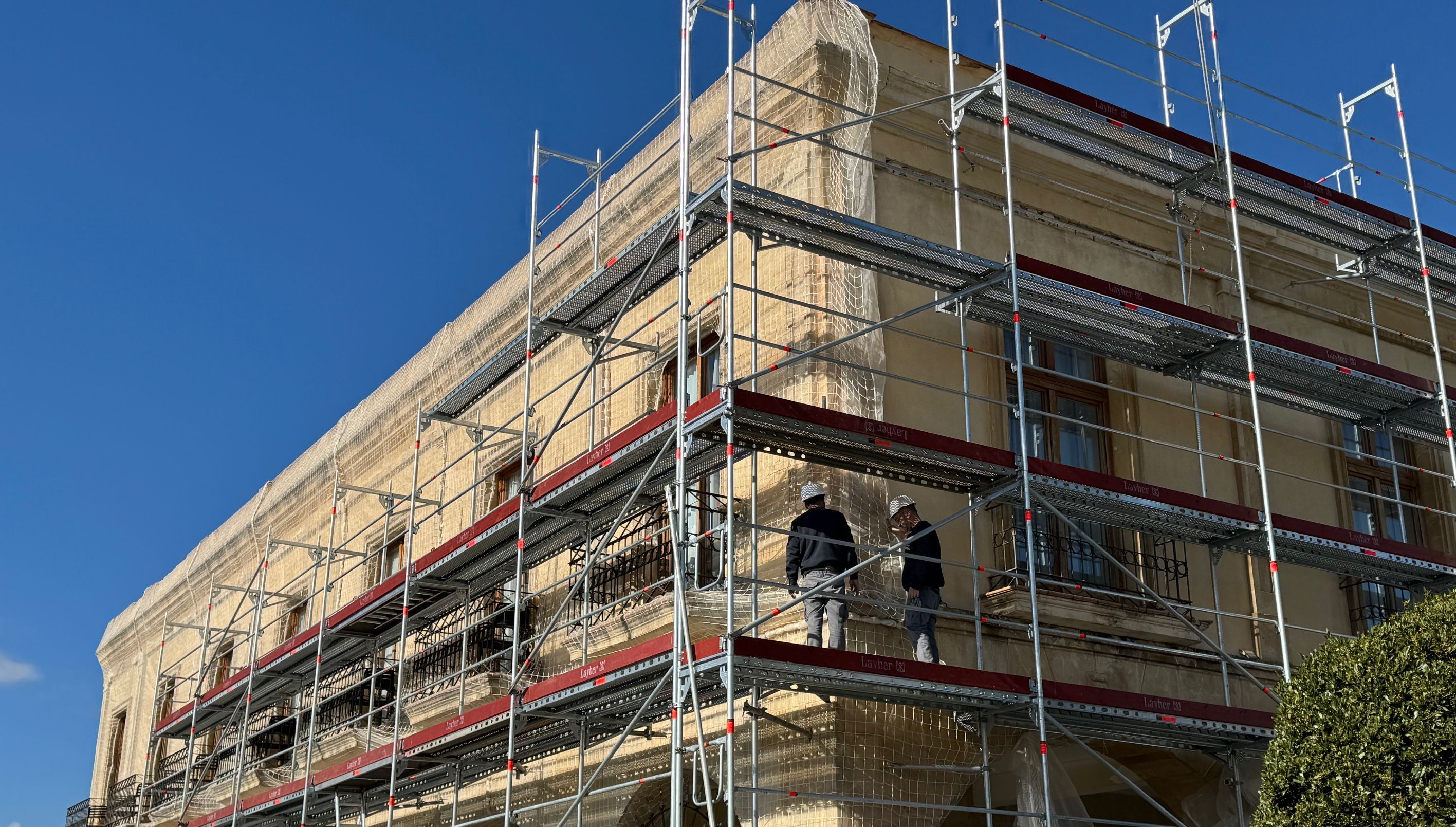Comienzan las obras de rehabilitación de la fachada del Parador de Turismo de Ronda