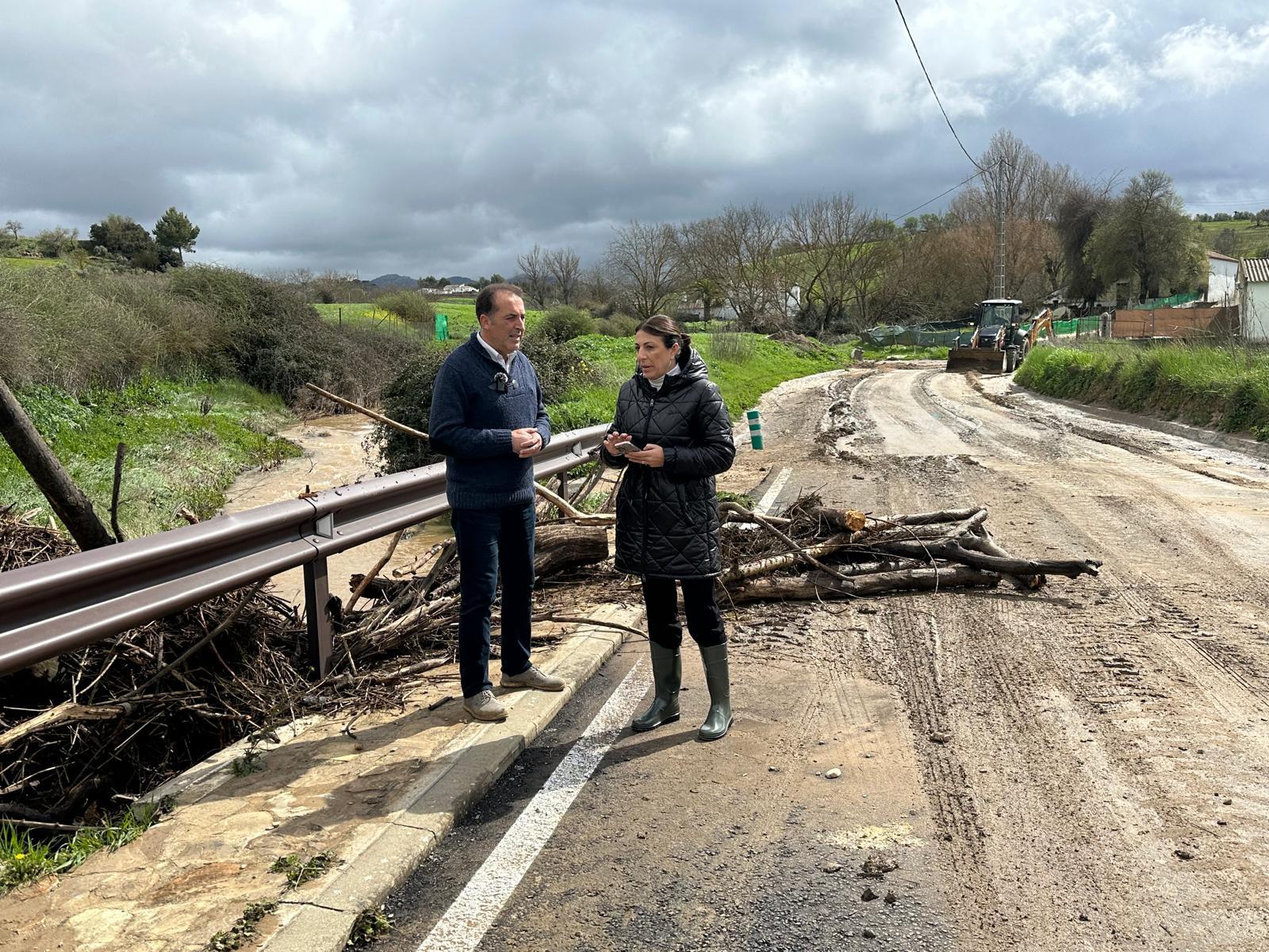 El Ayuntamiento interviene en seis caminos públicos afectados por las intensas lluvias de la pasada madrugada