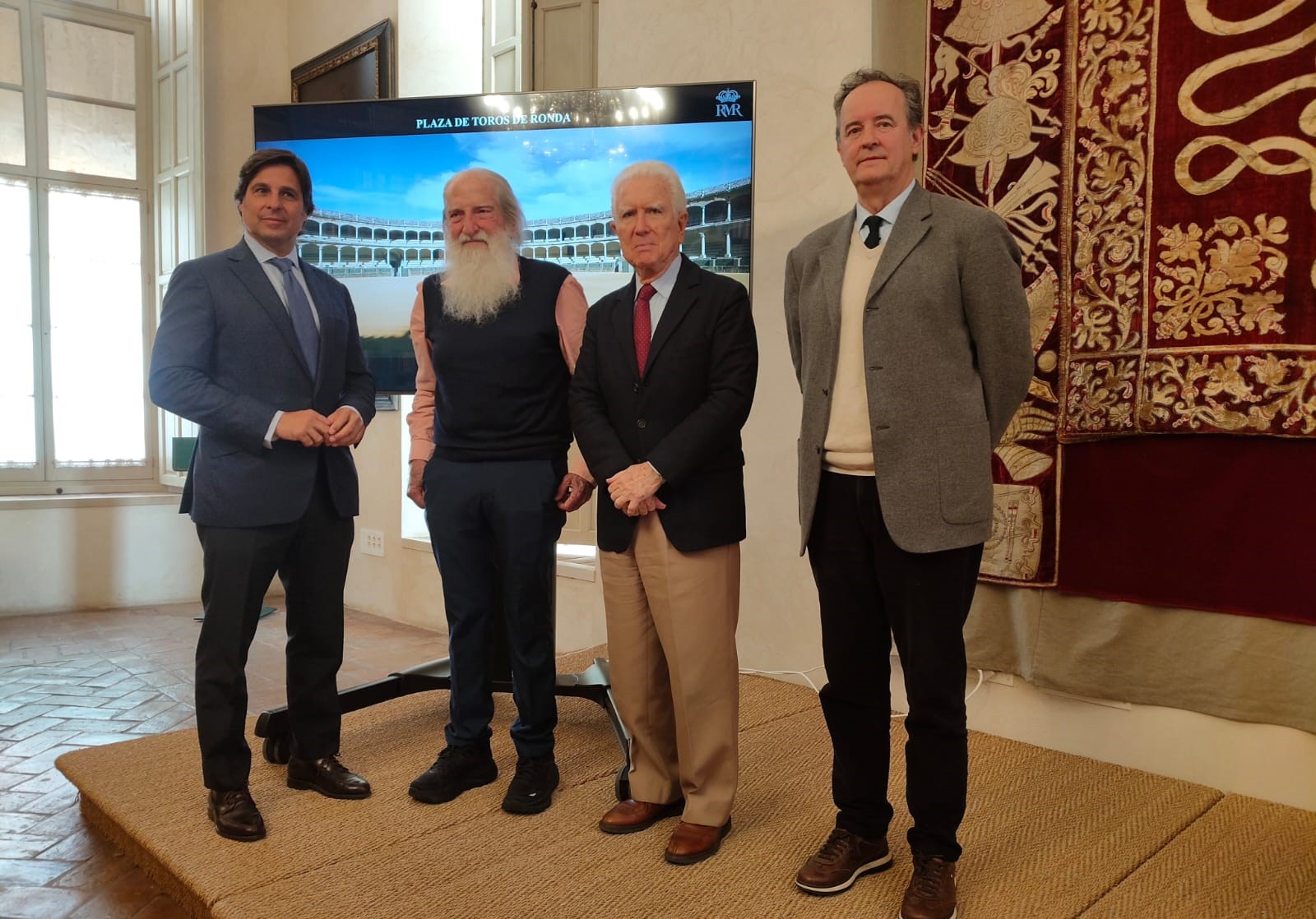 De Izquierda a derecha: Francisco Rivera, Ricardo Aroca, Rafael Atienza e Ignacio Herrera.