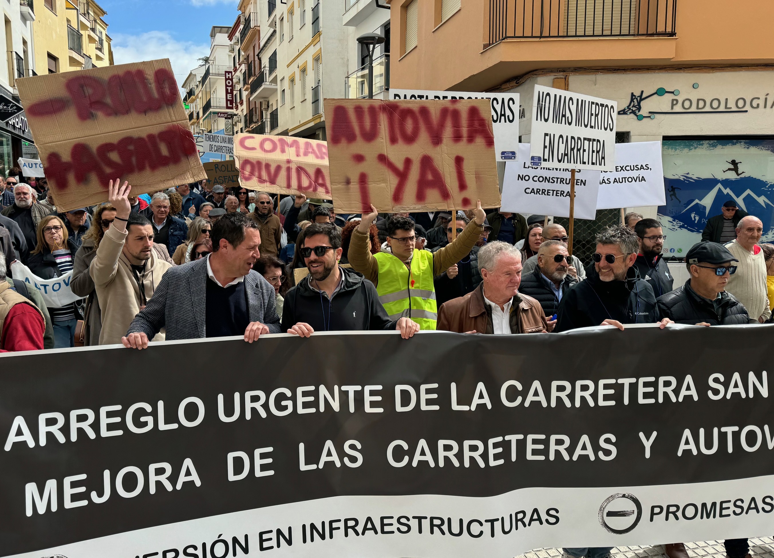 Apymer y la plataforma Autovía Ronda Ya! anuncian su intención de seguir movilizándose por unas carreteras dignas