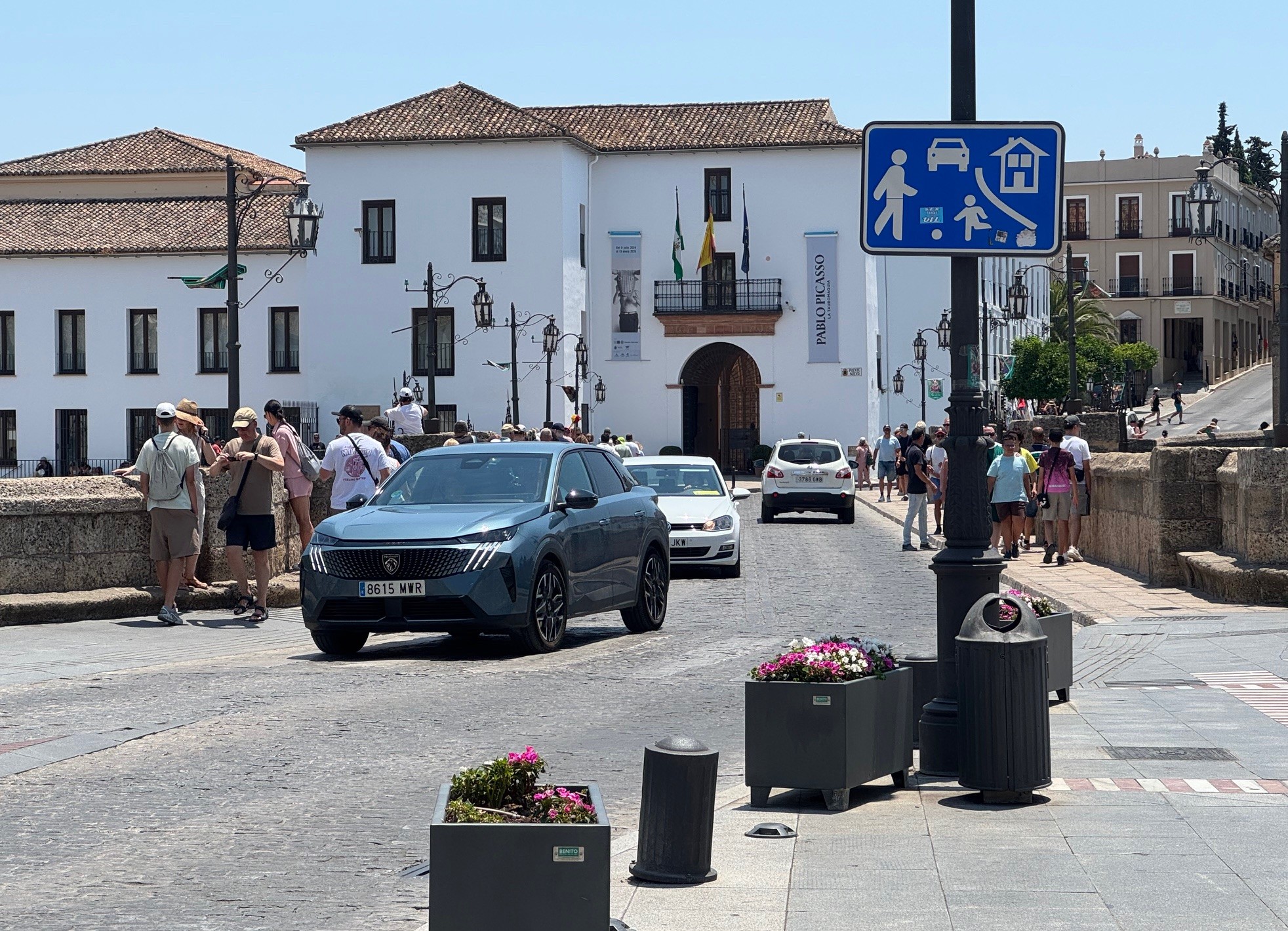 Desde el 1 de agosto solo podrán circular por el Puente Nuevo los vehículos censados en Ronda