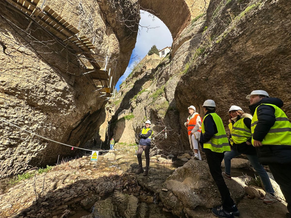 Las obras de la segunda fase del Camino del Desfiladero del Tajo alcanzan el 65% de ejecución y estarán terminadas en octubre