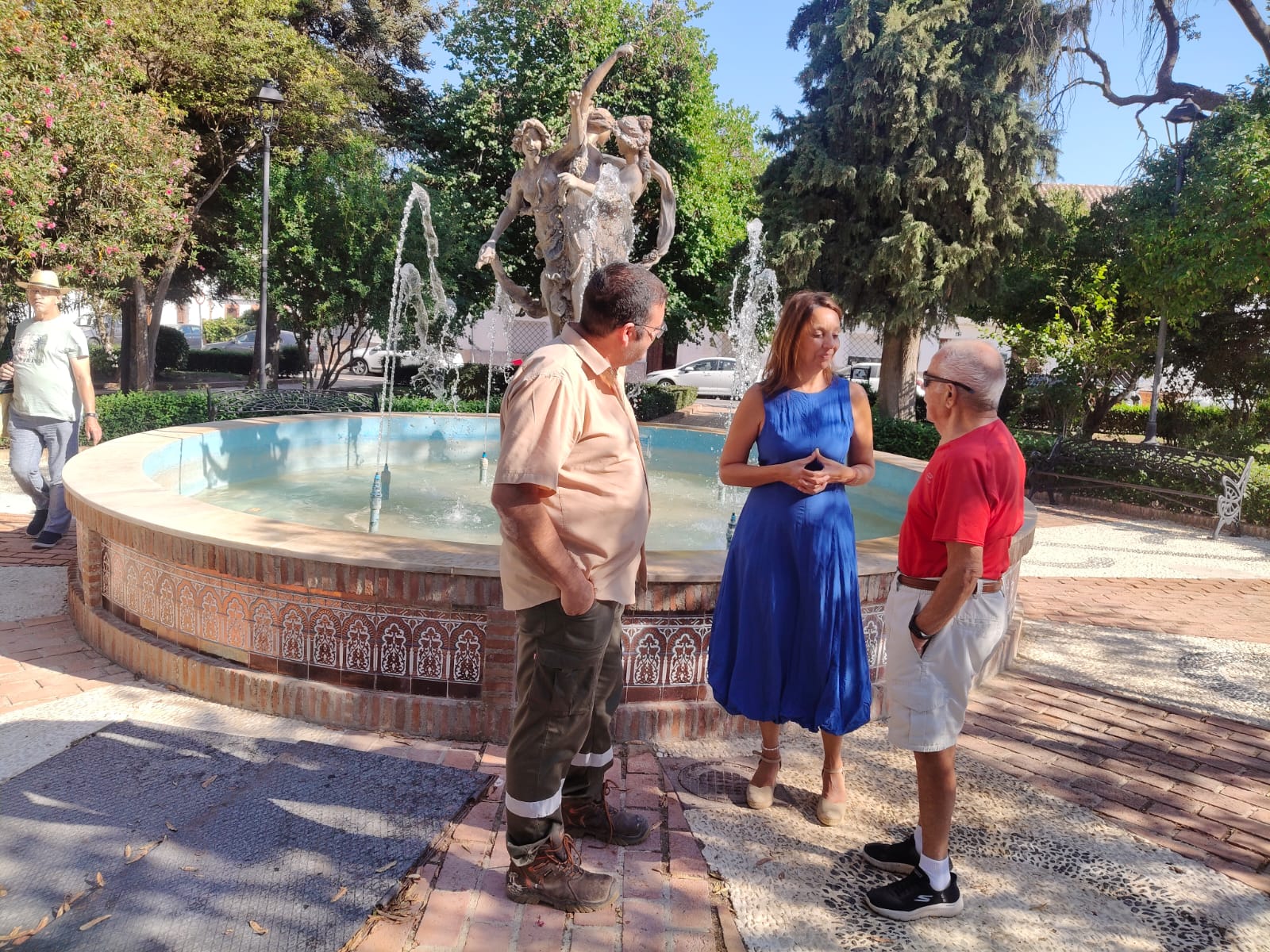 Realizan mejoras en el emblemático parque de San Cristóbal