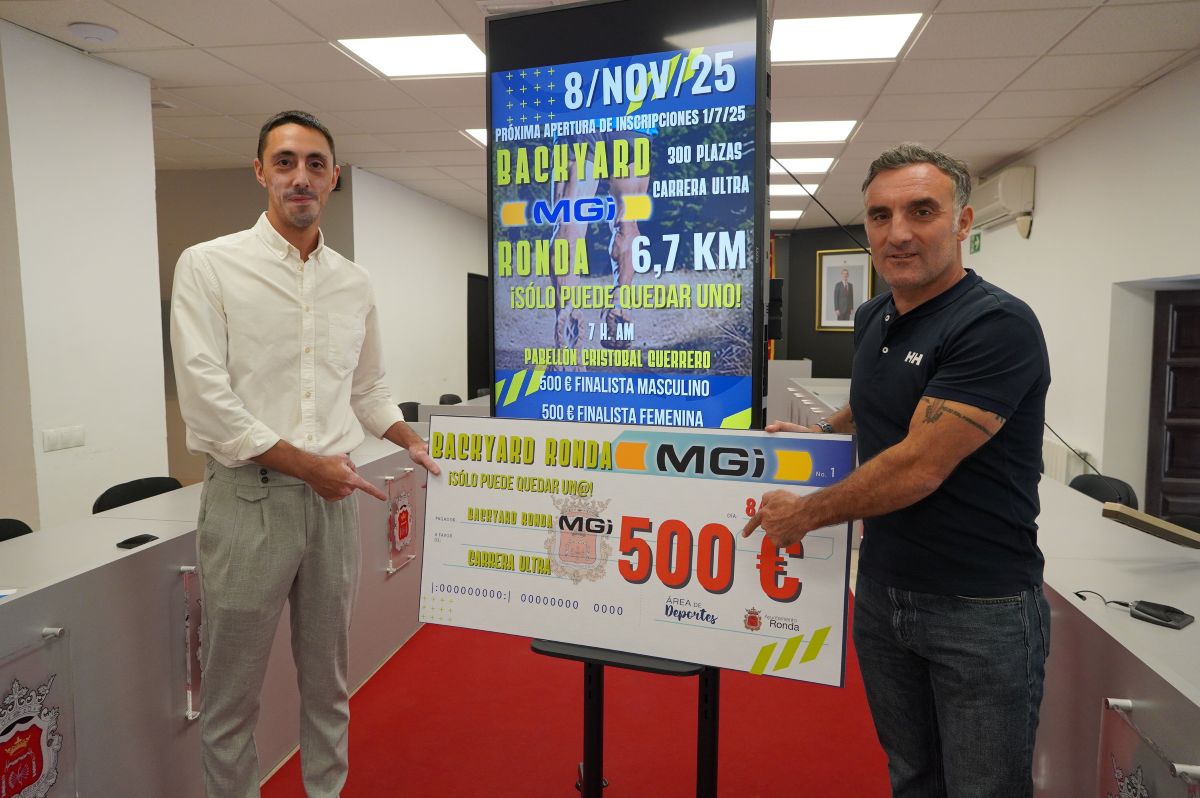 El concejal de Deportes y un representante de MGI han presentado hoy la carrera.