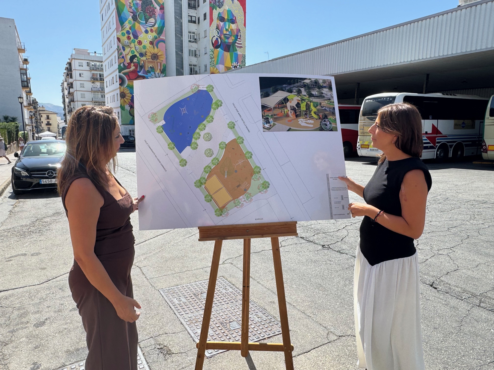 Presentan el proyecto del nuevo parque público que se situará en los terrenos de la actual estación de autobuses