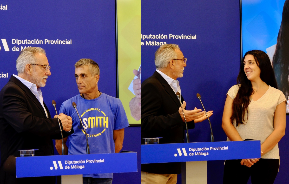 Momento en el que la mistela de Arriate e Icarben reciben los reconocimientos.