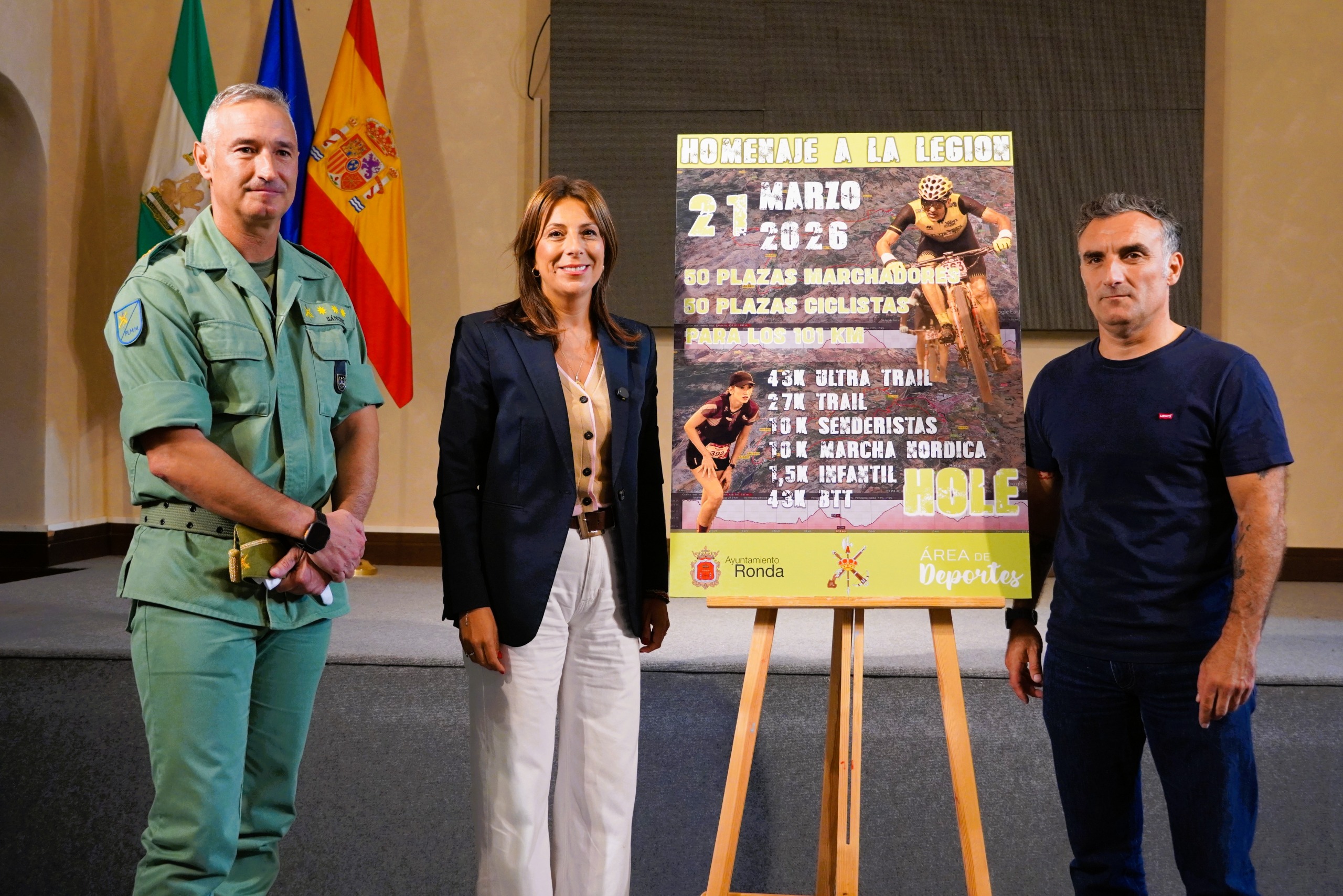 La prueba deportiva ha sido presentada hoy por el Ayuntamiento y la Legión.